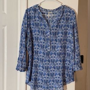 Blue rayon blouse